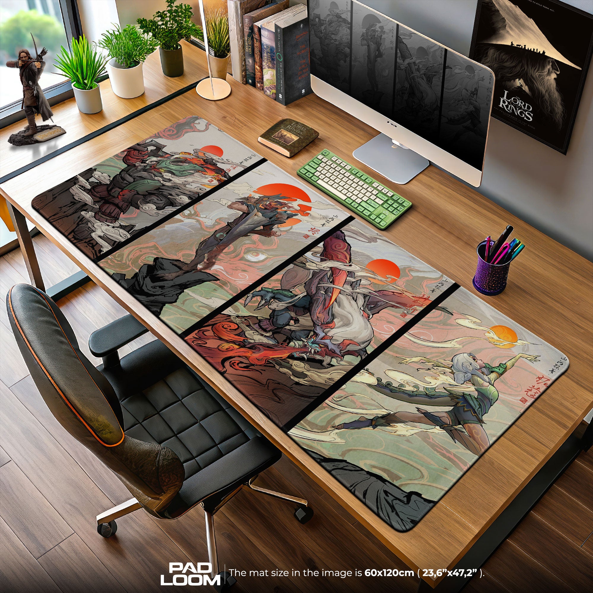 League of Legends Mauspad, Samurai Champions MOBA Schreibtischmatte