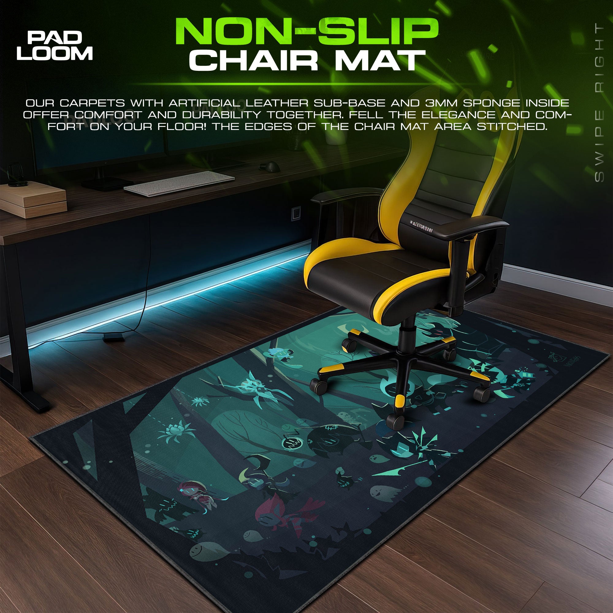 League of Legends Shadow Chibis Mouse Pad, Gamer Desk Mat