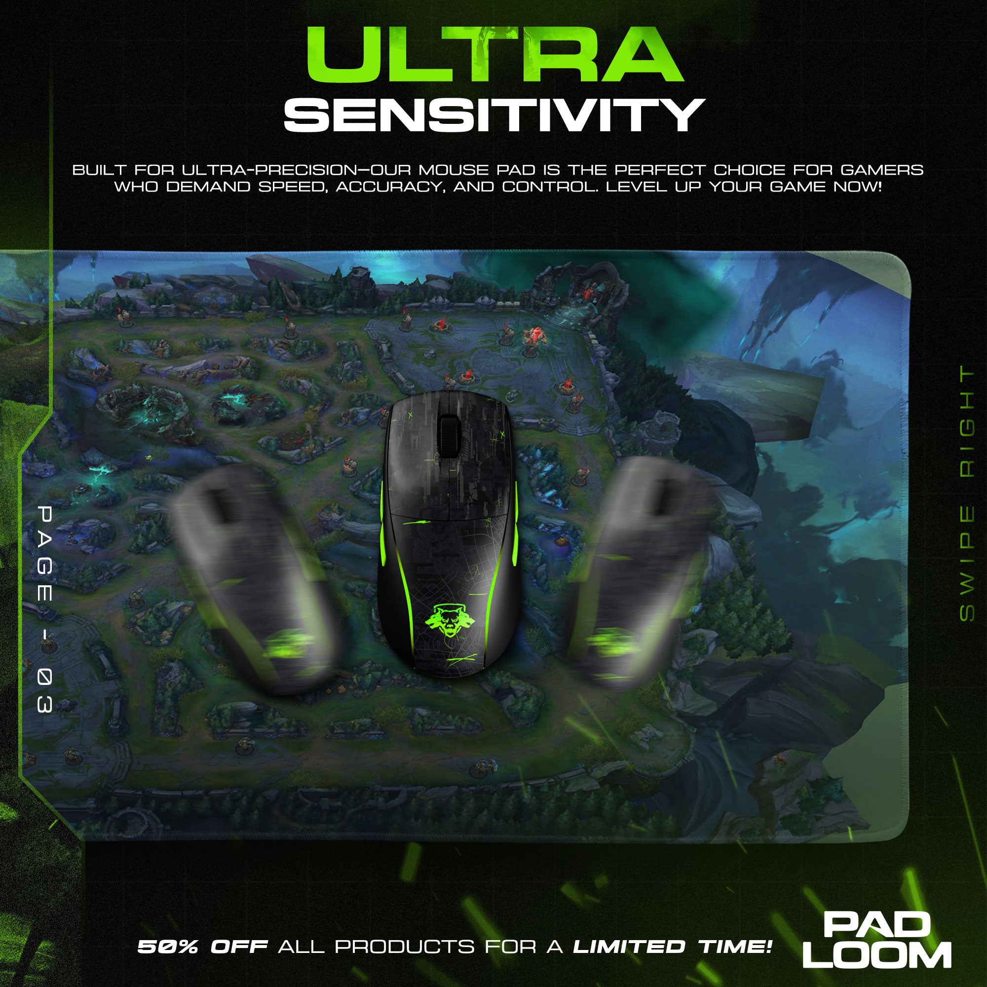 League of Legends Summoner’s Rift Mouse Pad, MOBA Game Desk Mat