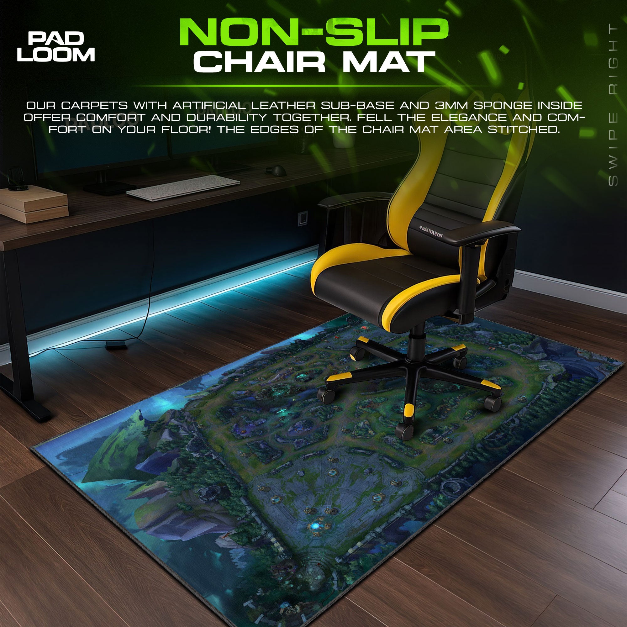 League of Legends Summoner’s Rift Mouse Pad, MOBA Game Desk Mat