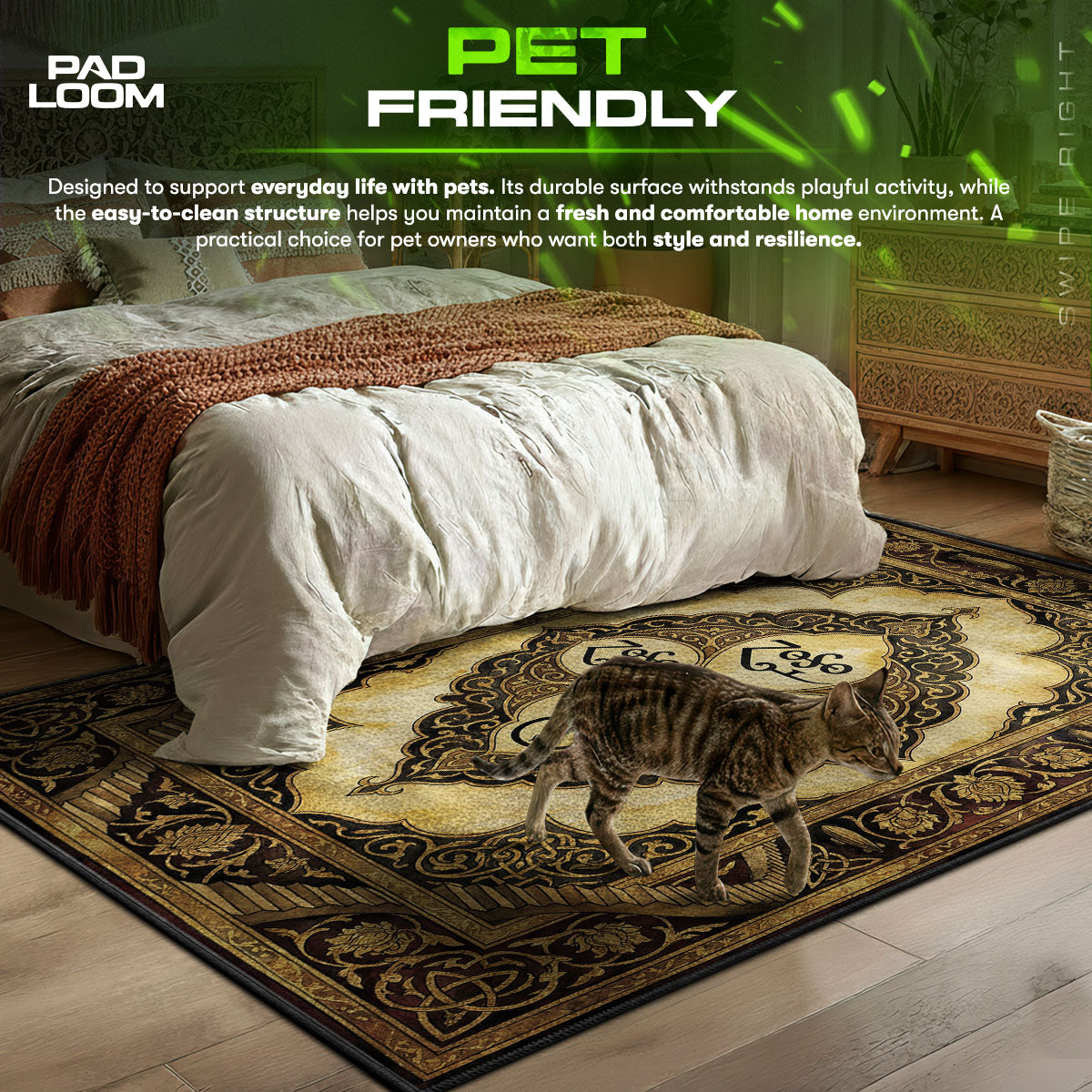 Led Zeppelin themed area rug for Classic fans