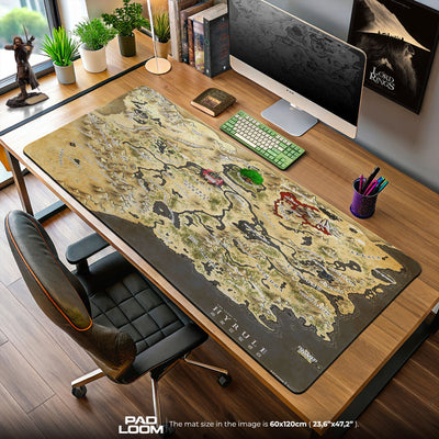 Legend of Zelda Hyrule Map Mouse Pad – Gaming Desk Mat