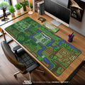 Legend of Zelda Hyrule Map Mouse Pad, Retro Gaming Desk Mat Padloom