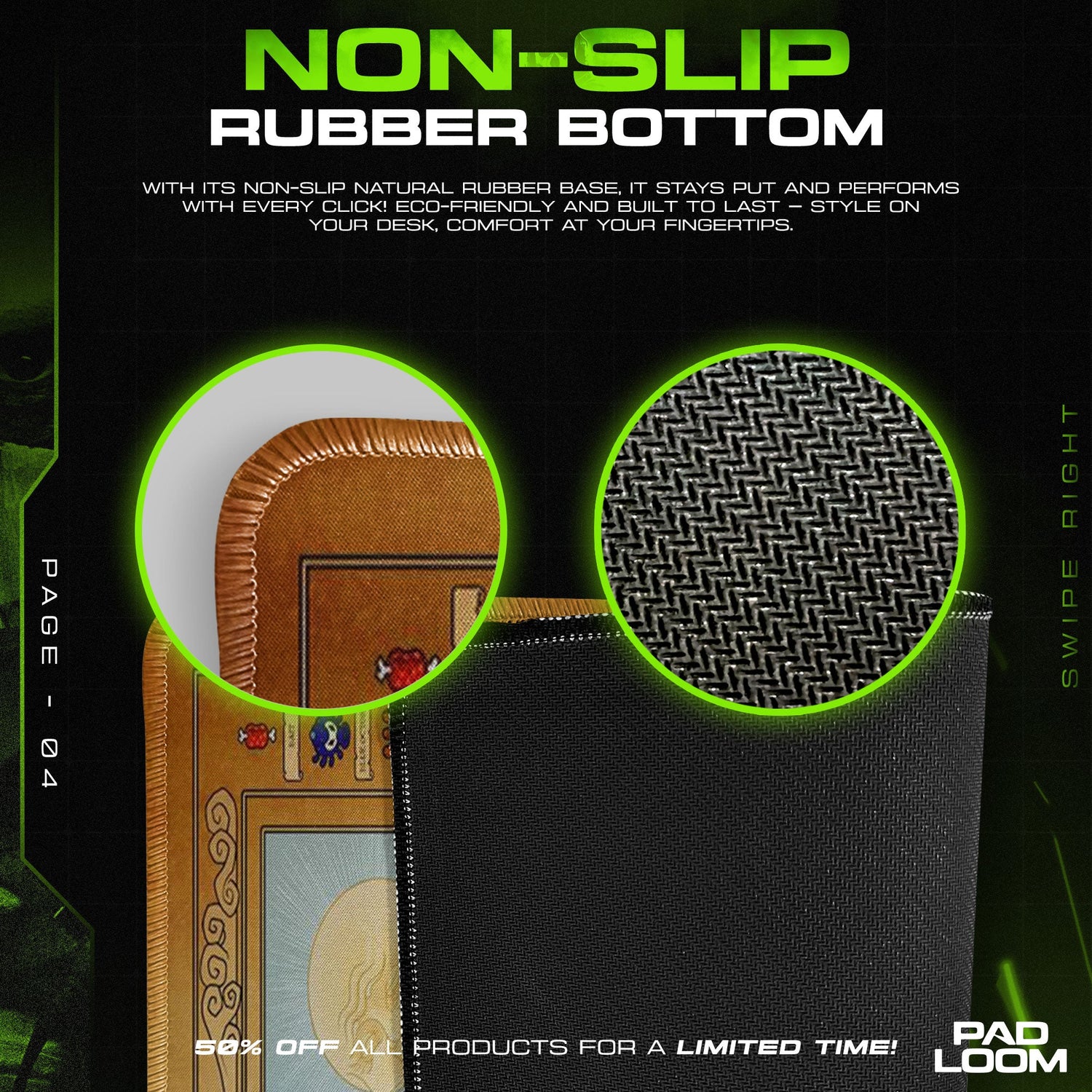 Legend of Zelda Hyrule Map Mouse Pad, Vintage Gamer Desk Mat Padloom