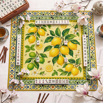 Lemon Grove Mahjong Mat – neoprene mah jongg table mat
