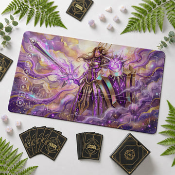 Leona Eclipse Riftbound TCG playmat – zone-free full-art League of Legends game mat