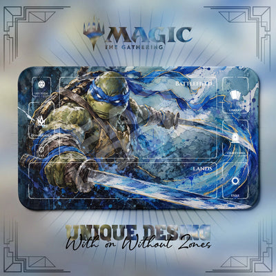 Leonardo Wave TMNT Playmat - MTG Magic Mat