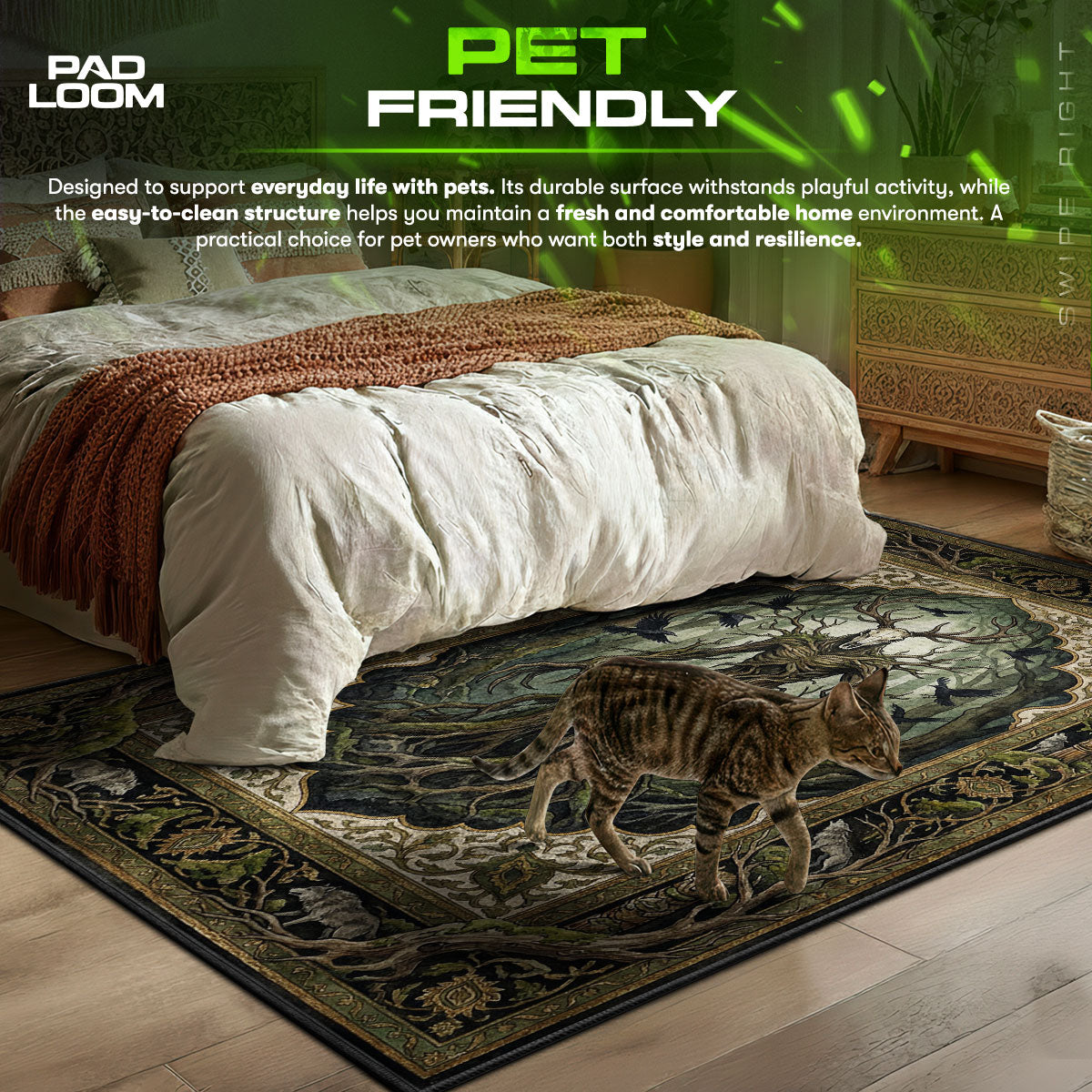 Leshen Ancient Forest Rug - The Witcher 3 Chair Mat