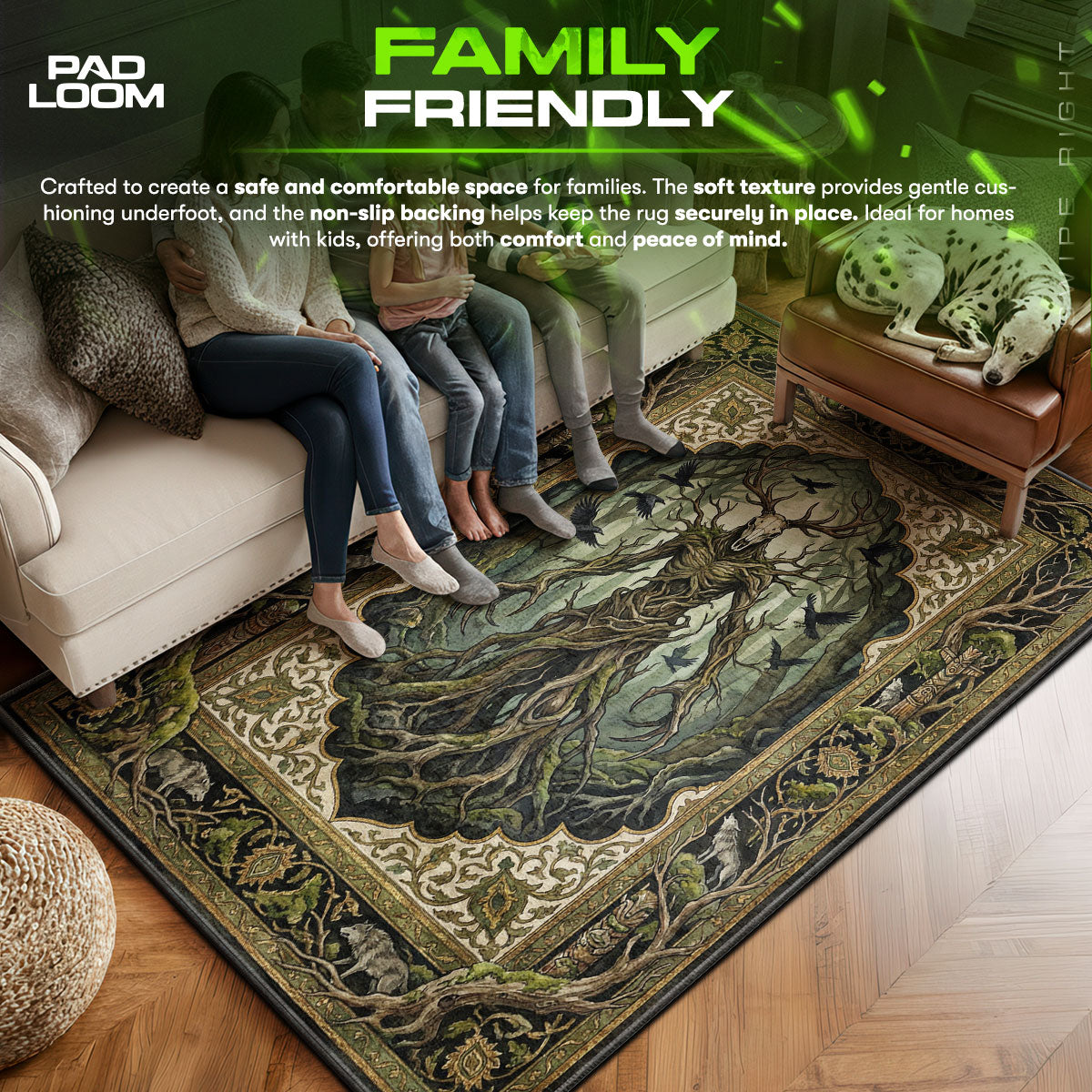 Leshen Ancient Forest Rug - The Witcher 3 Chair Mat