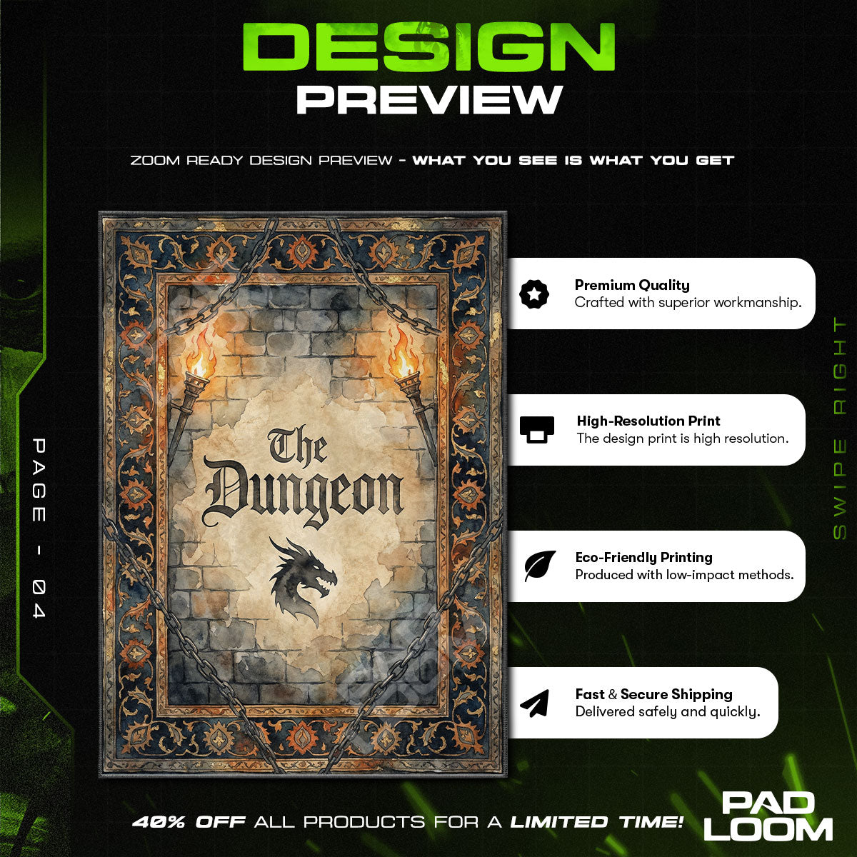 Level Up Mosaic Rug — Gaming Room Area Rug