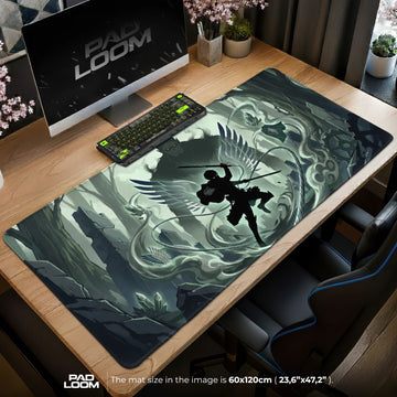 Levi Wings of Freedom Mouse Pad - AOT Desk Mat