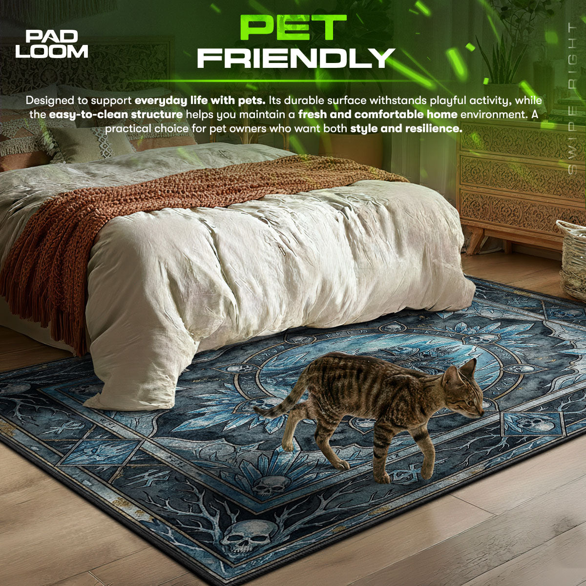 Lich King Frozen Throne Rug - World of Warcraft Chair Mat