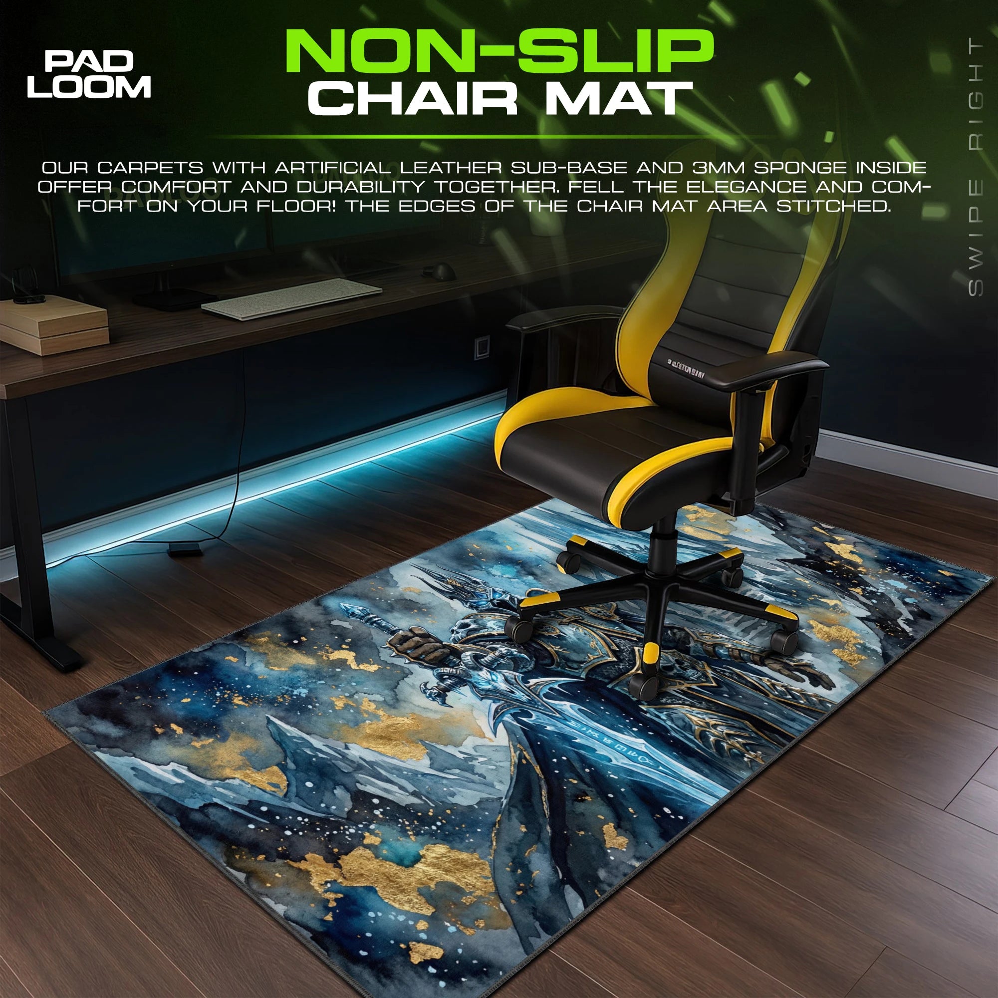 Lich King Frozen Vigil Mouse Pad - Warcraft Desk Mat