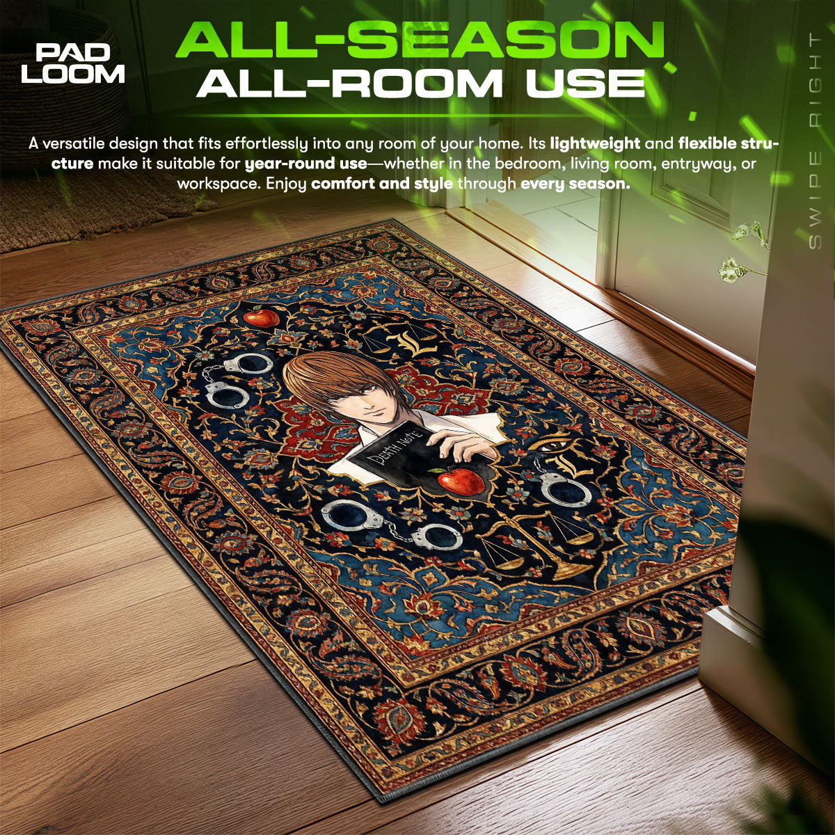 God of the New World Rug - Death Note Chair Mat