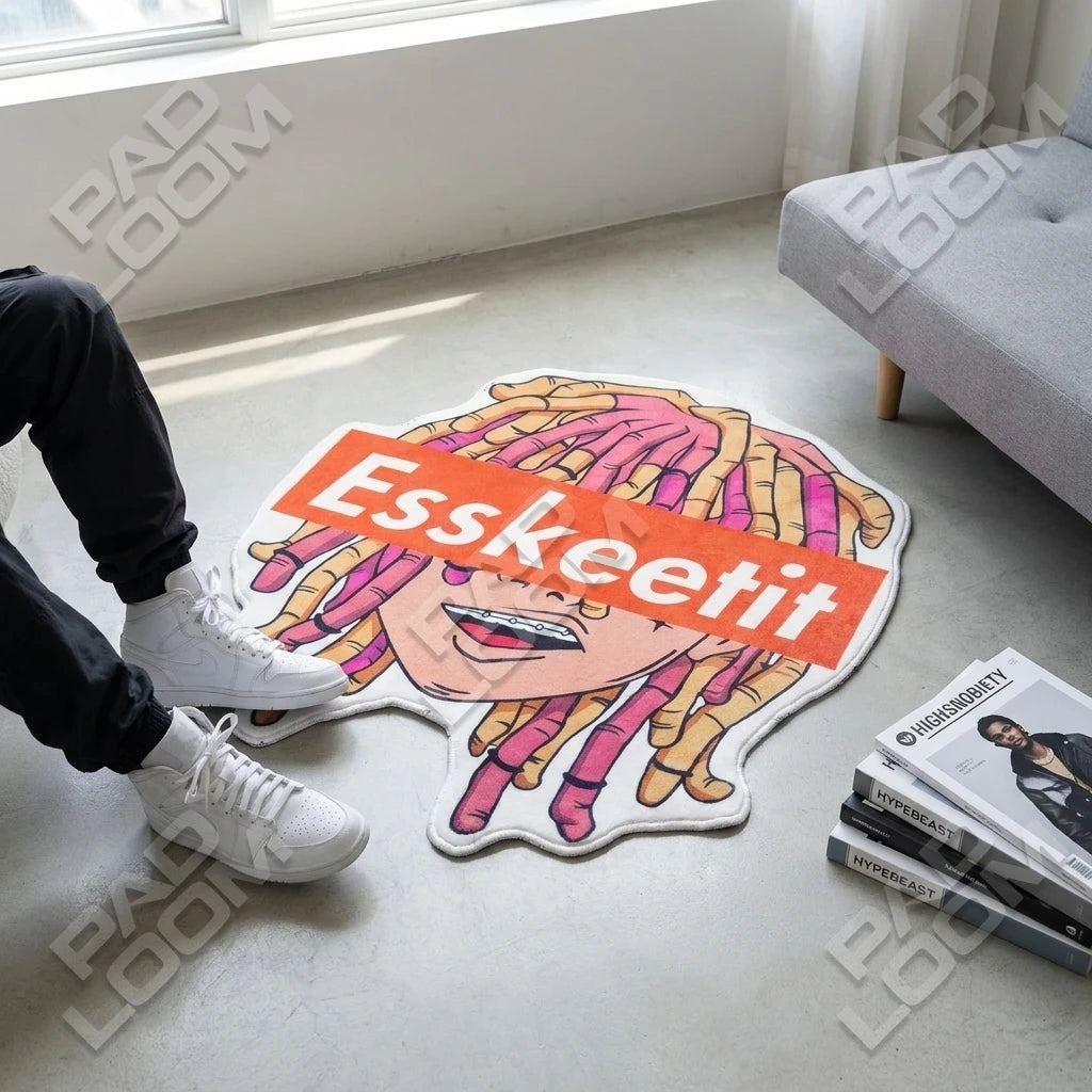 Lil Pump Rug - Shaped Man Cave Area Rug