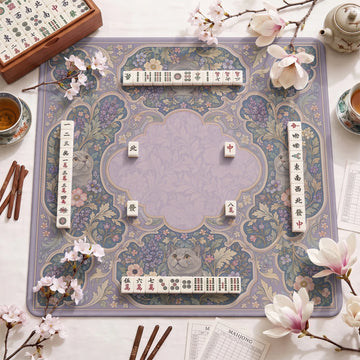 Lilac Shorthair Mahjong Mat – neoprene mah jongg table mat