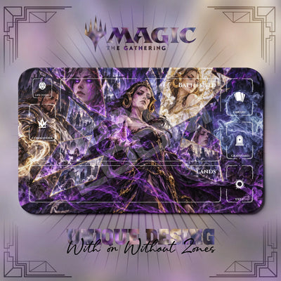 Liliana Shattered Playmat - MTG Magic the Gathering Mat