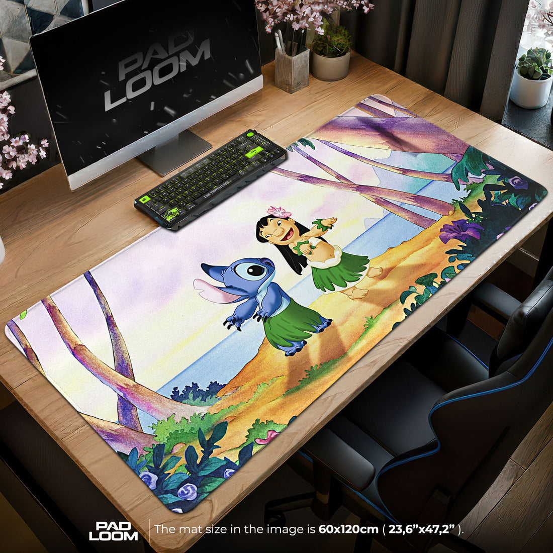 Lilo and Stitch Mouse Pad - Hula Spirit Desk Mat Padloom