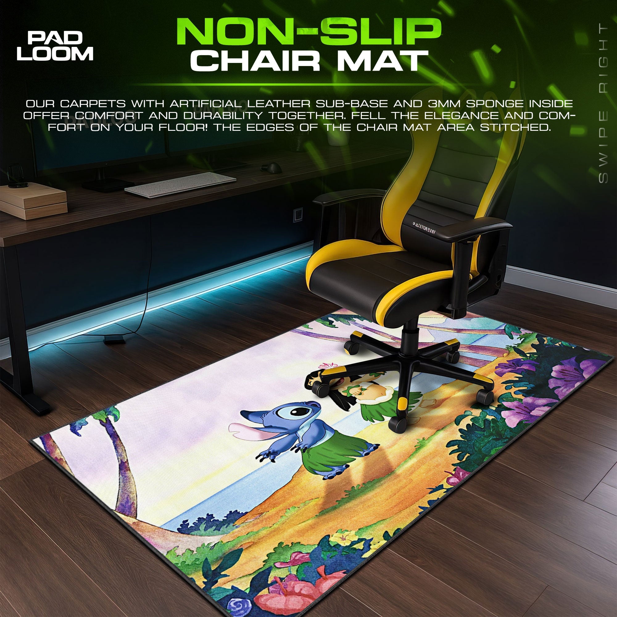 Lilo and Stitch Mouse Pad - Hula Spirit Desk Mat Padloom
