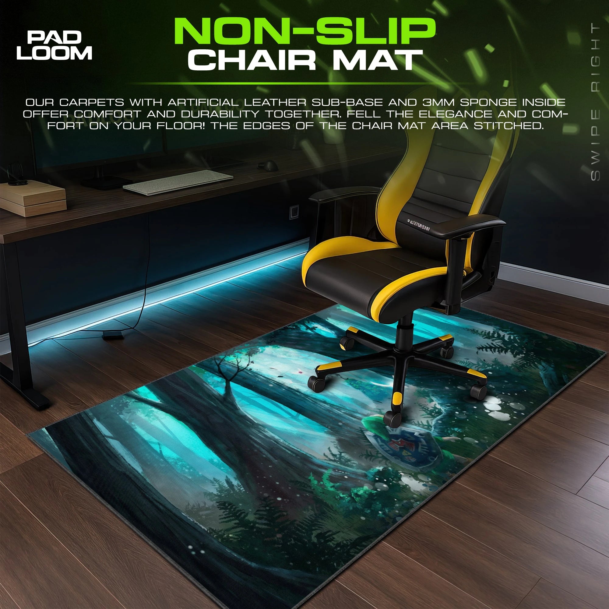 Link Lost Woods Mouse Pad - Zelda Desk Mat