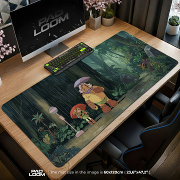 Link Rainy Path Mouse Pad - Zelda Desk Mat