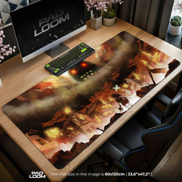 Link vs Fell Moon Mouse Pad - Zelda Desk Mat