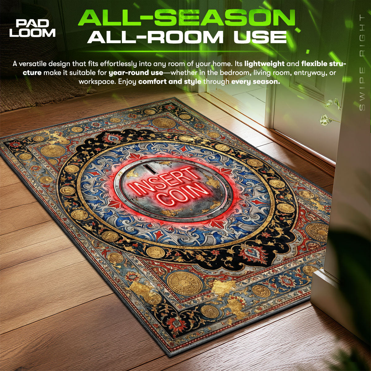 Detailed close-up of Loading rug pattern