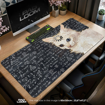 Loading Physics Cat Mouse Pad - Funny Desk Mat