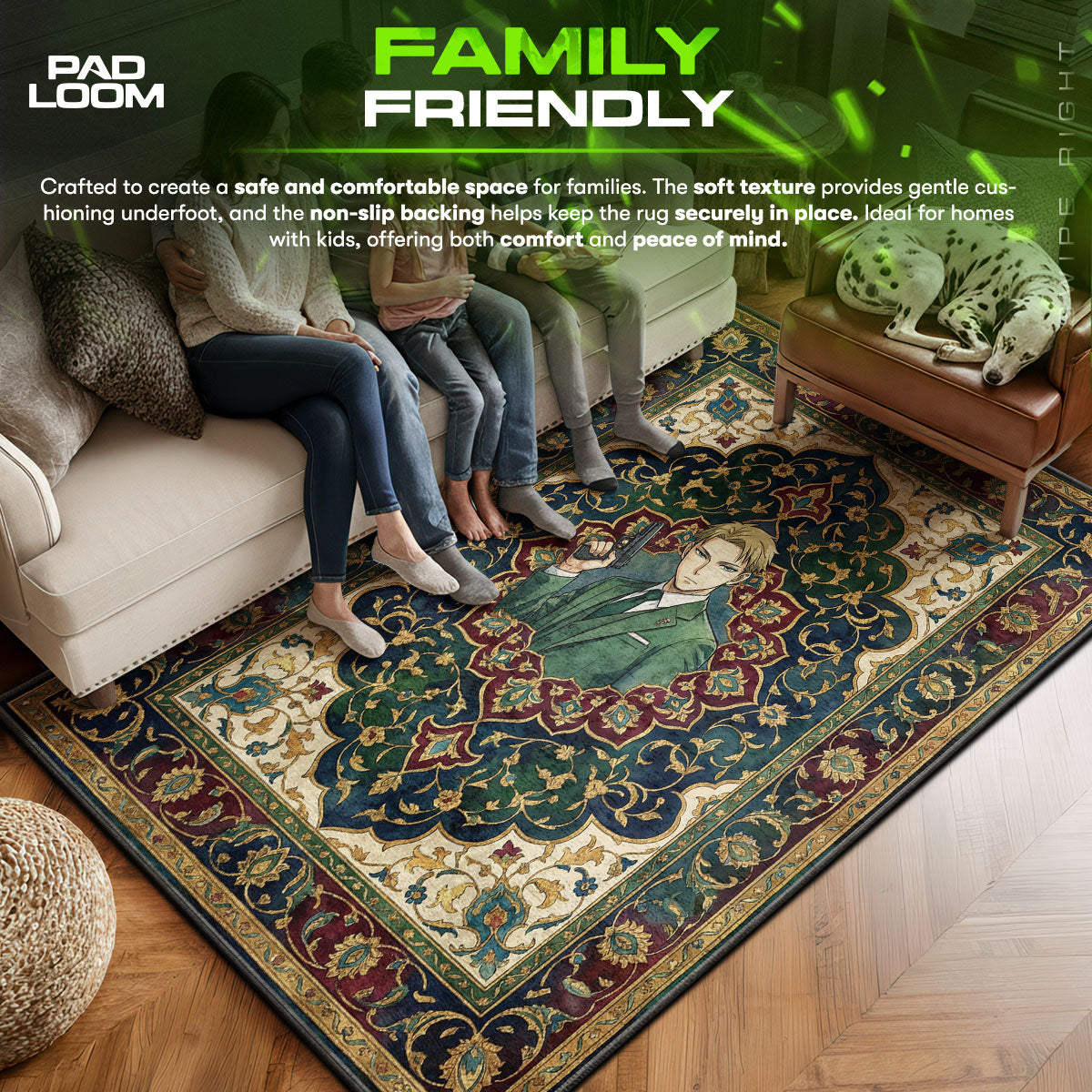 Loid Forger Twilight Spy Rug - Spy x Family Chair Mat