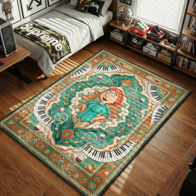 Lois Griffin Piano & Wine Rug - Family Guy Room Mat