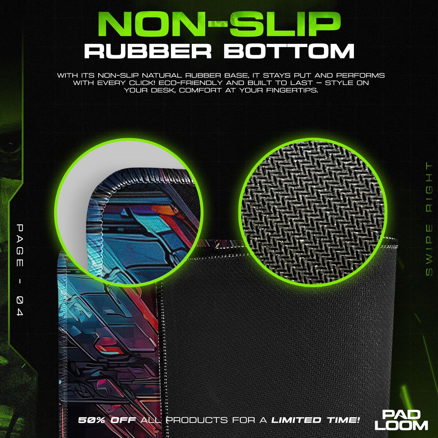 Loki Chaos Realm - Trickster Energy Gaming Mouse Pad Padloom