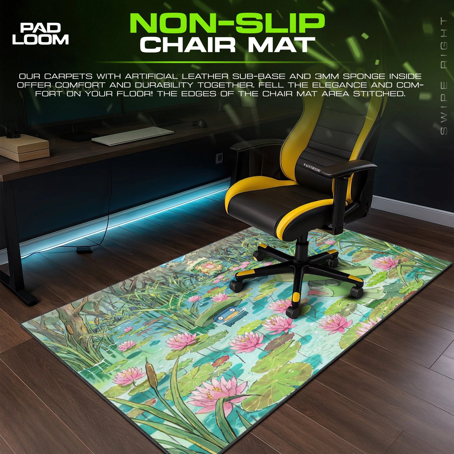 Lombre Lily Marsh Mouse Pad - Pokemon Desk Mat