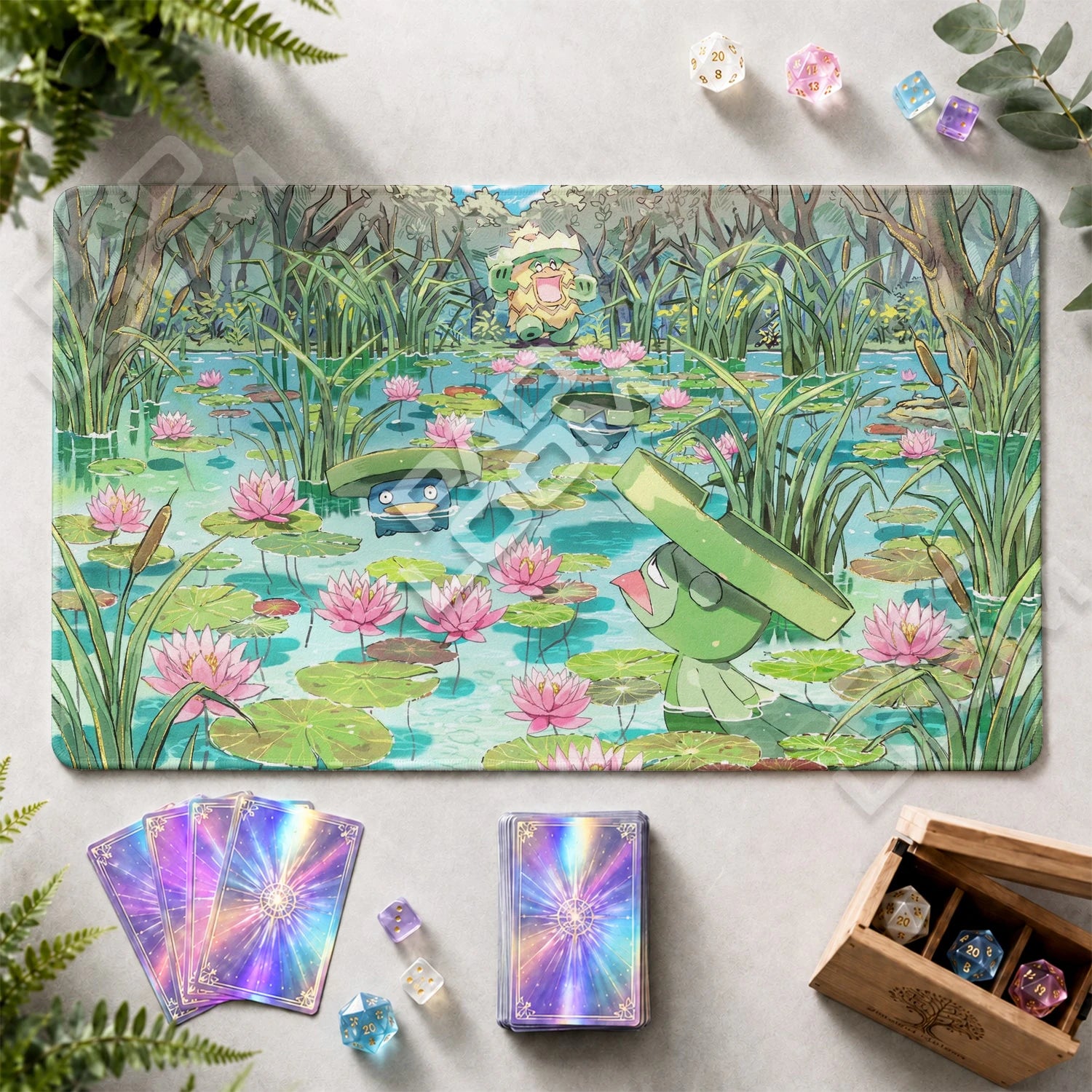 Lombre Pond Playmat - Pokemon TCG Mat