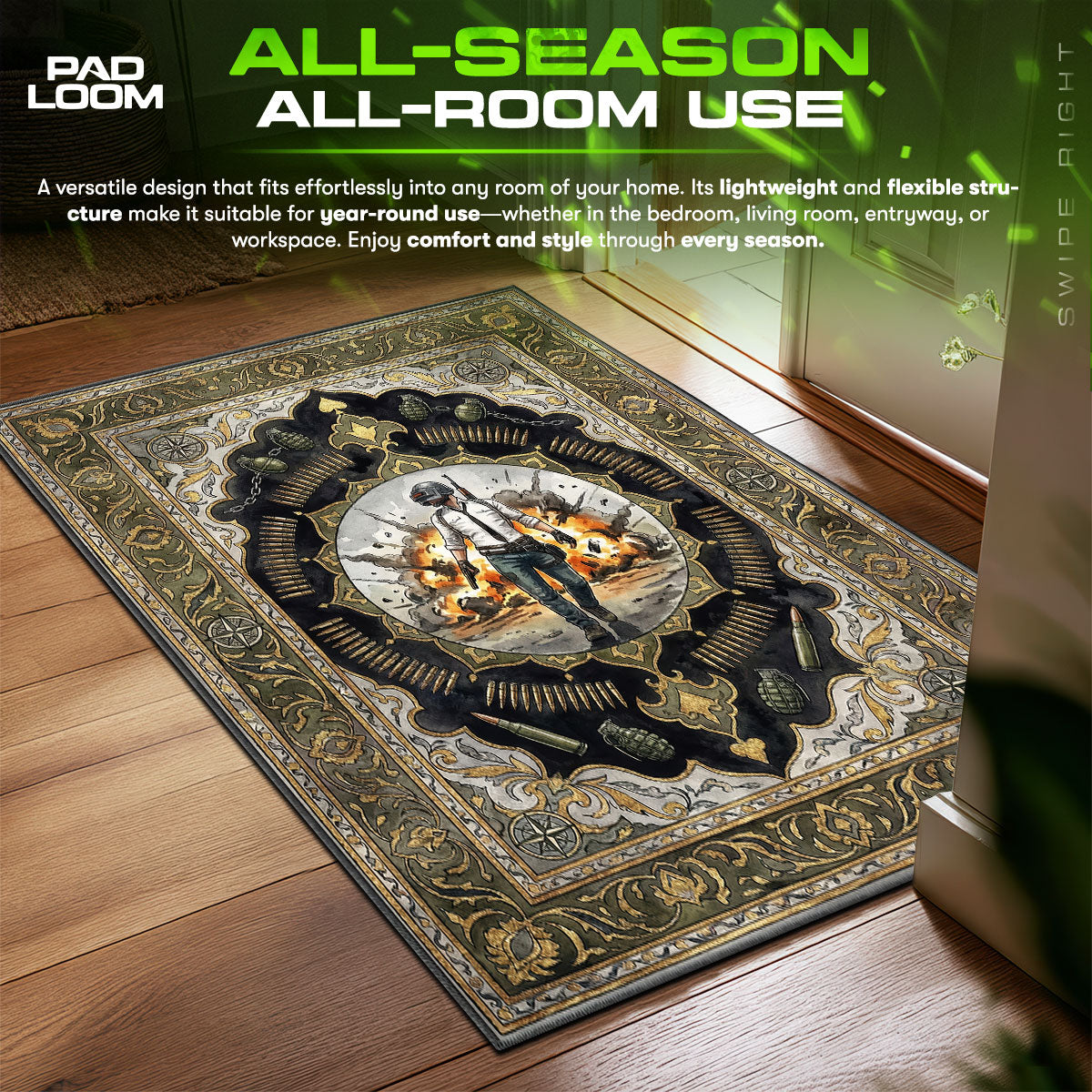 Lone Survivor Victory Rug - PUBG Chair Mat