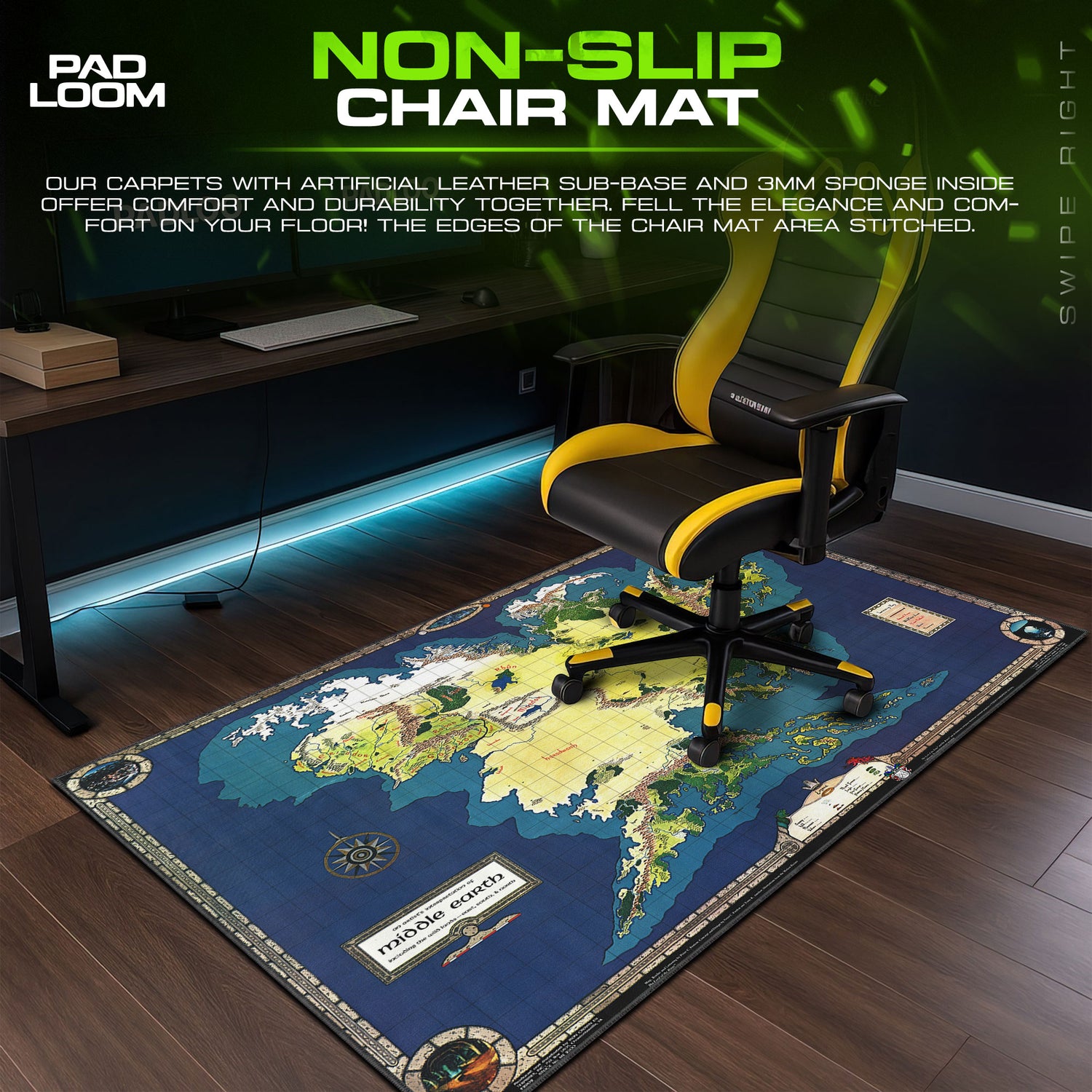 Lord desk mat showing full gaming artwork