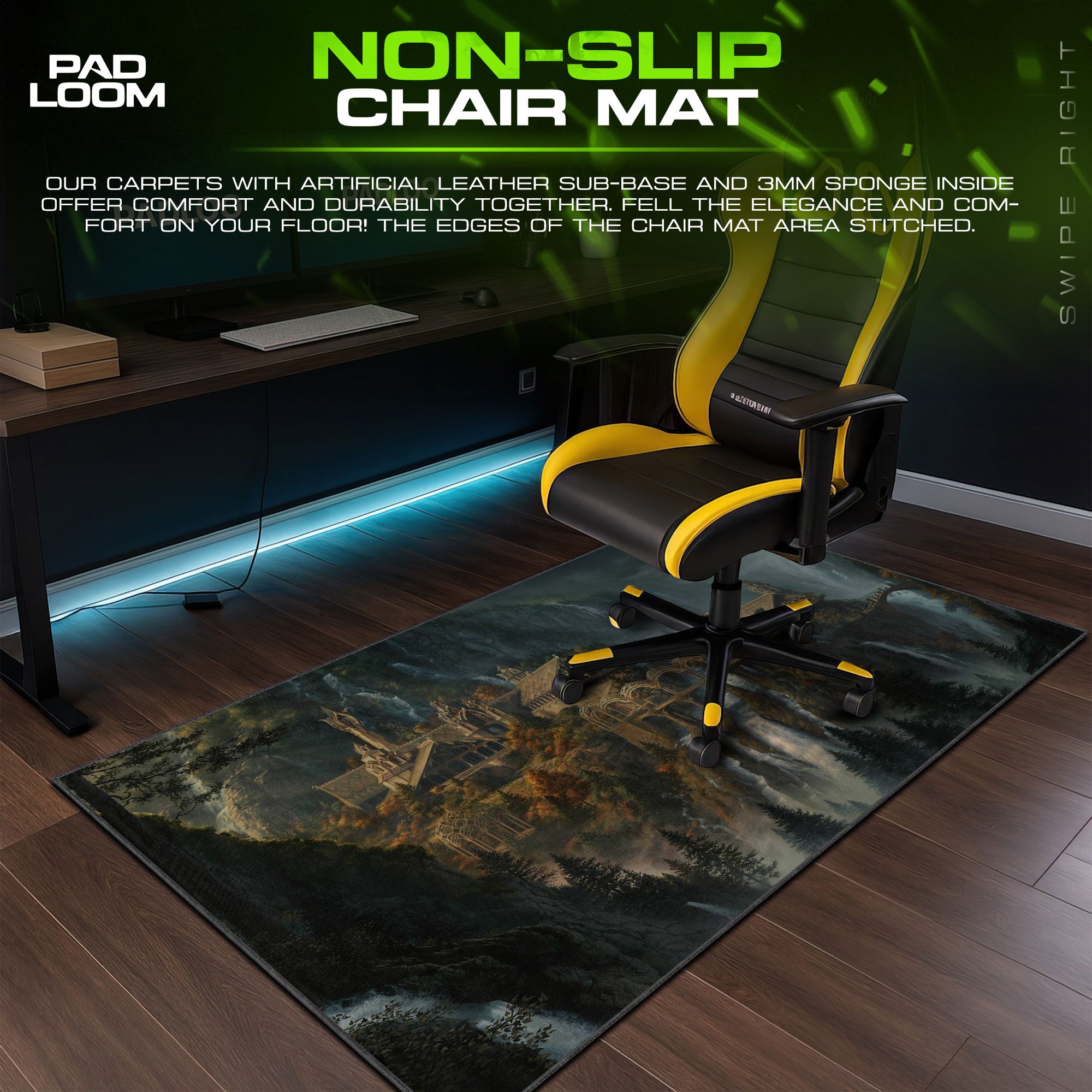Lord of the Rings Mouse Pad - Elven Haven Gaming Desk Mat