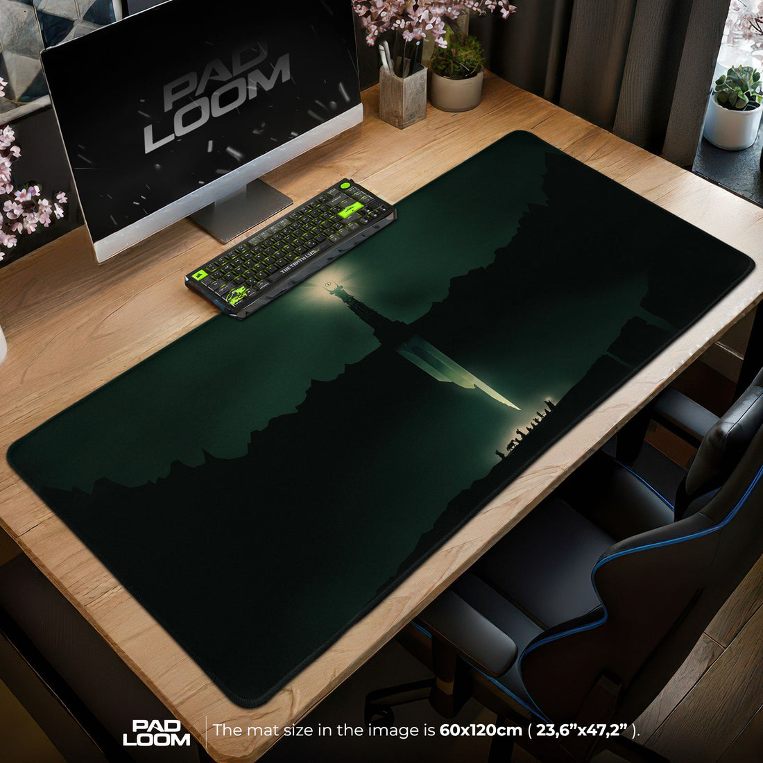 Lord of the Rings Mouse Pad - Eye of Mordor Gaming Desk Mat Padloom