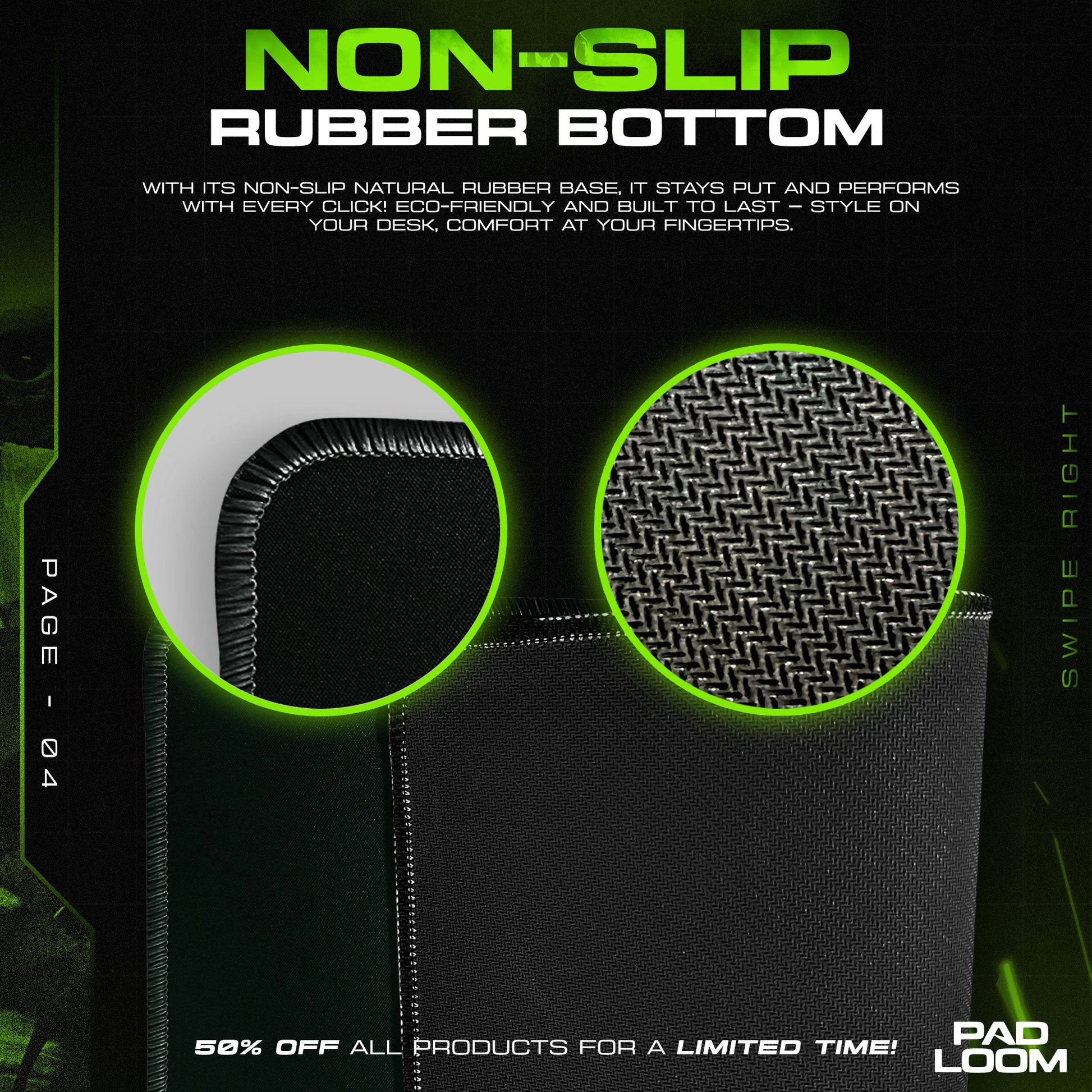 Lord of the Rings Mouse Pad - Eye of Mordor Gaming Desk Mat Padloom