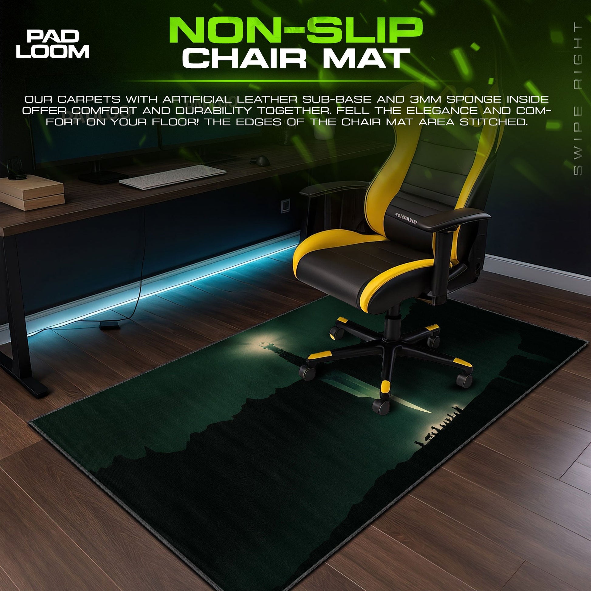 Lord of the Rings Mouse Pad - Eye of Mordor Gaming Desk Mat Padloom