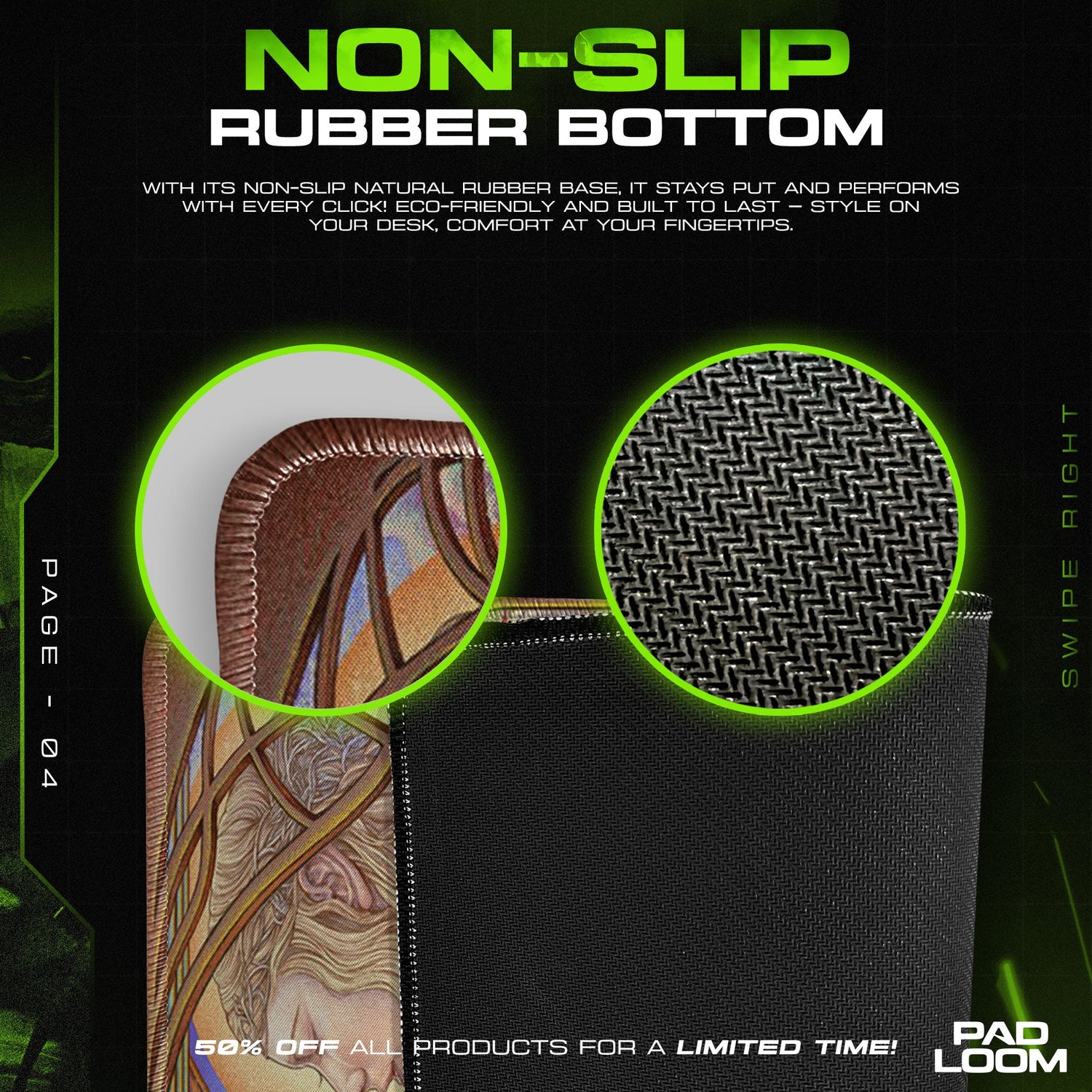 Lord of the Rings Mouse Pad, Fellowship Classic Art Gaming Desk Mat Padloom