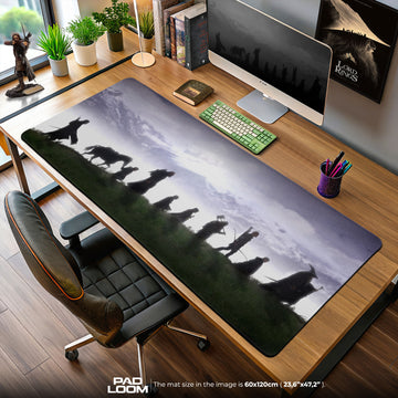 Herr der Ringe Mauspad, Fellowship Silhouette Gaming Schreibtischmatte