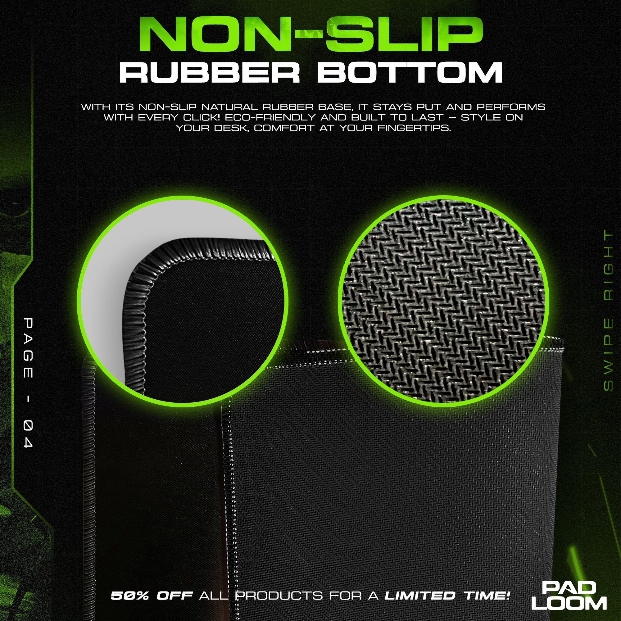 Lord of the Rings Mouse Pad - One Ring Map Gaming Desk Mat Padloom