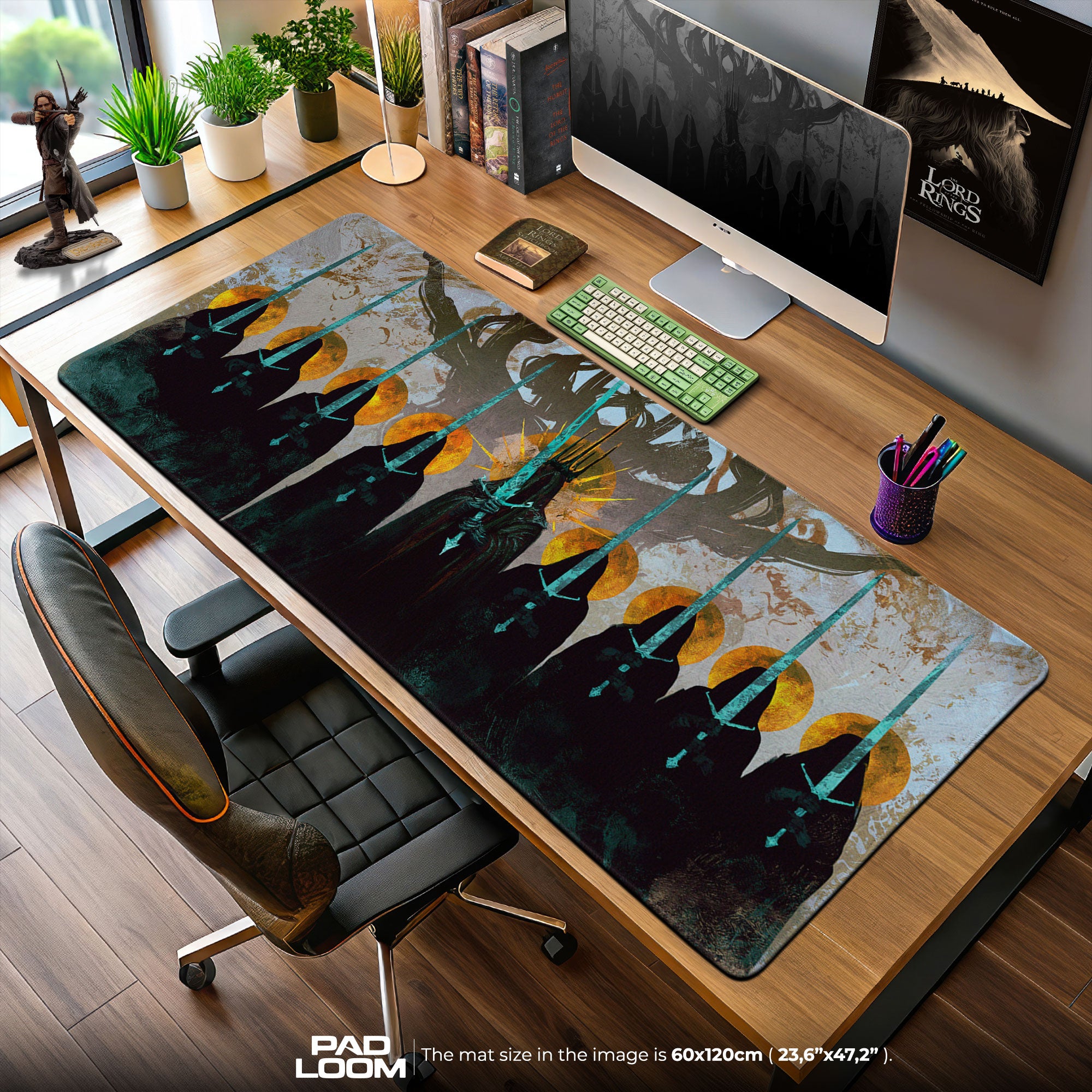 Lord of the Rings Mouse Pad, Ringwraiths Gaming Desk Mat