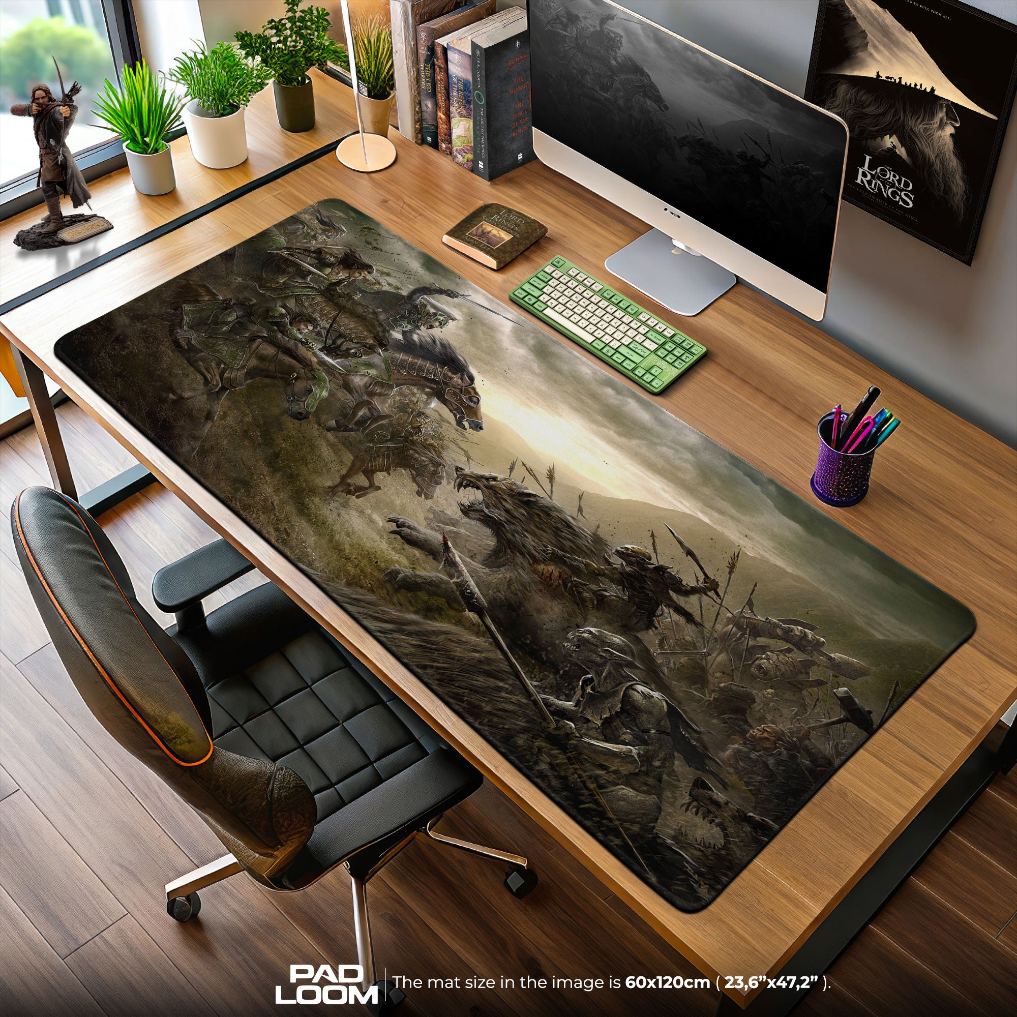 Lord of the Rings Riders of Rohan Mouse Pad, Fantasy Gamer Desk Mat