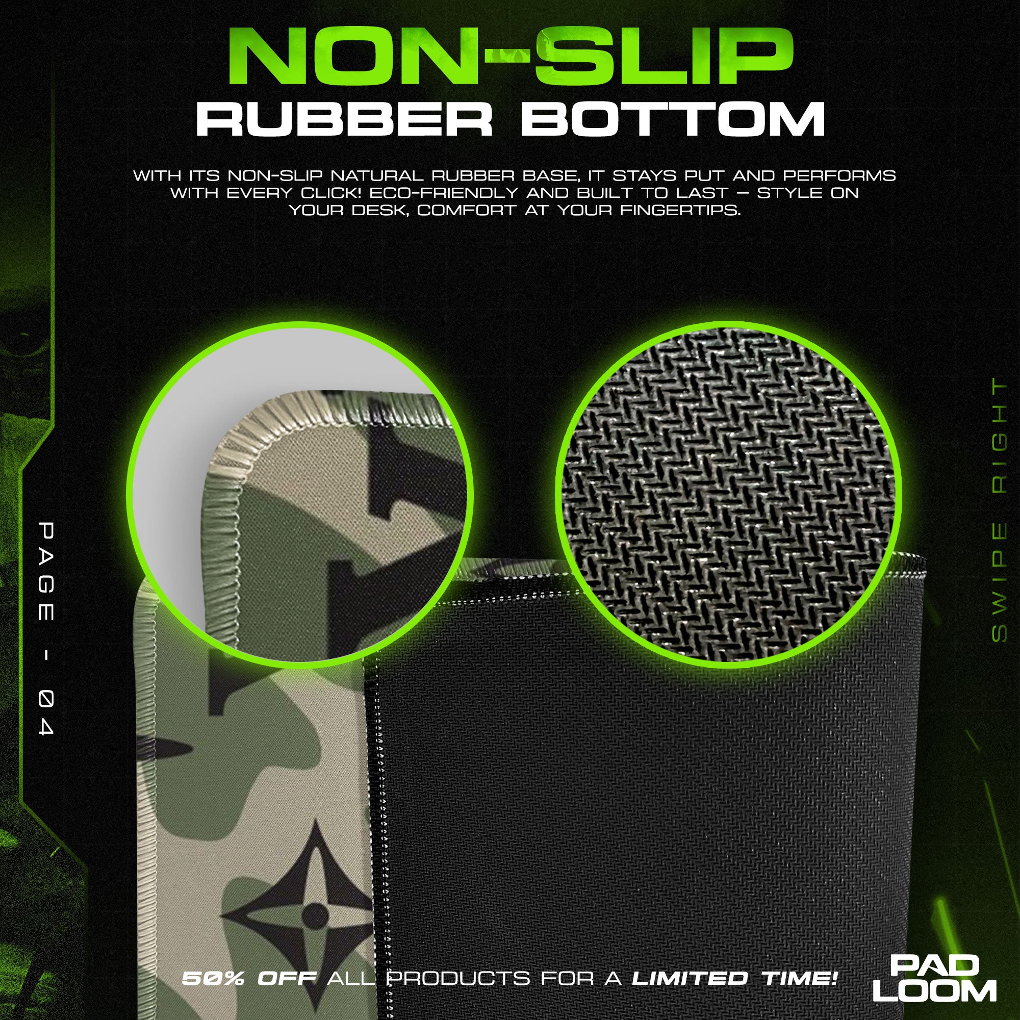 Louis Vuitton Camo Mouse Pad, Designer Urban Gaming Desk Mat
