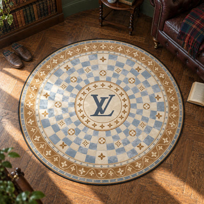 Louis Vuitton Checkerboard Round Rug - Hypebeast Chair Mat
