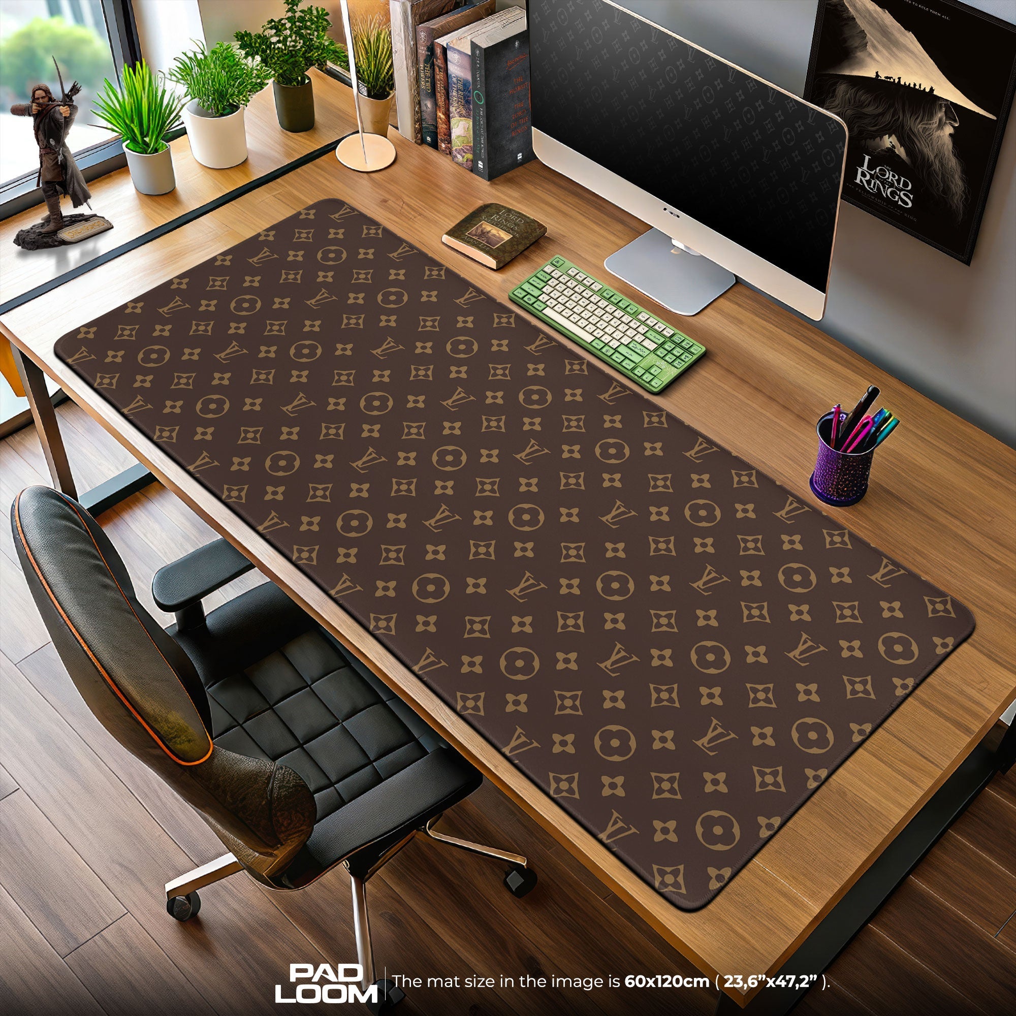 Louis Vuitton モノグラム マウスパッド Louis Vuitton Classic Mouse Pad, Designer Print Gaming Desk Mat