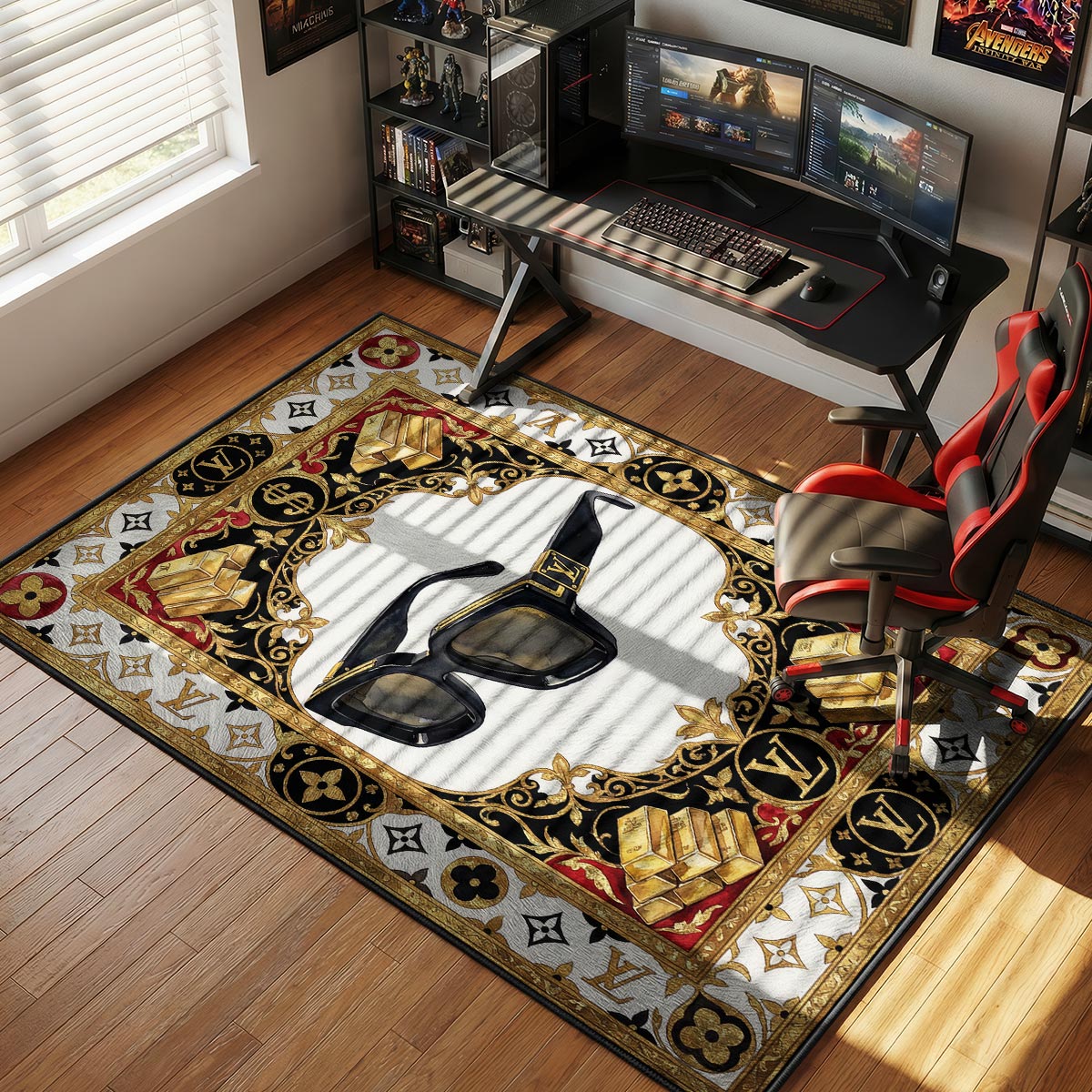Louis Vuitton Millionaire Sunglasses Luxury Bootleg Floor rug — main product view