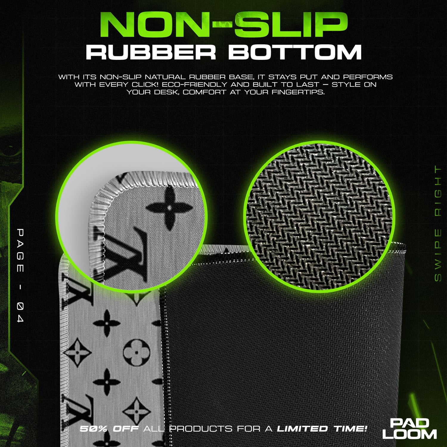 Louis Vuitton Monogram Mouse Pad, Designer Style Gaming Desk Mat Padloom