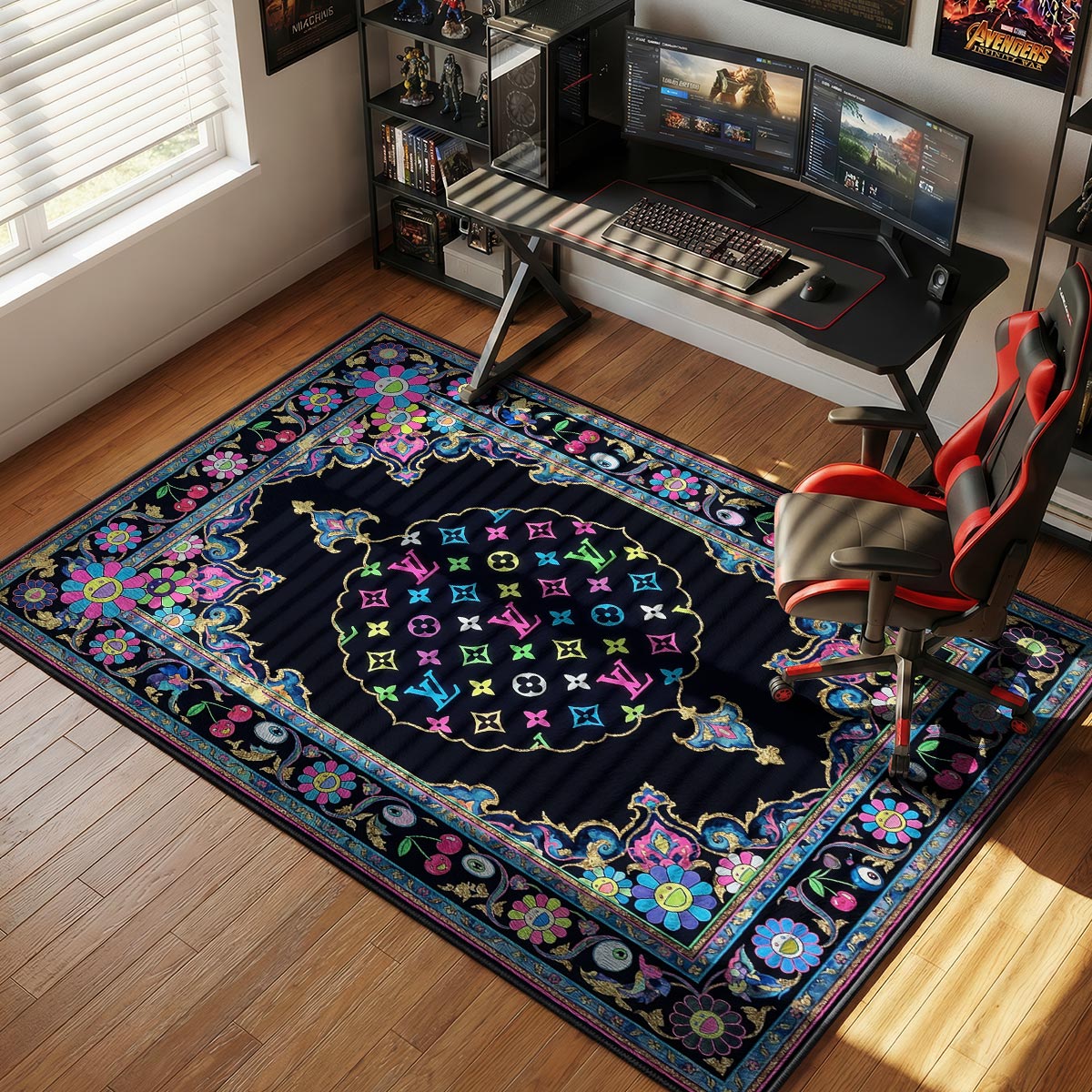 Louis Vuitton Murakami Sneakerhead Floor rug — main product view